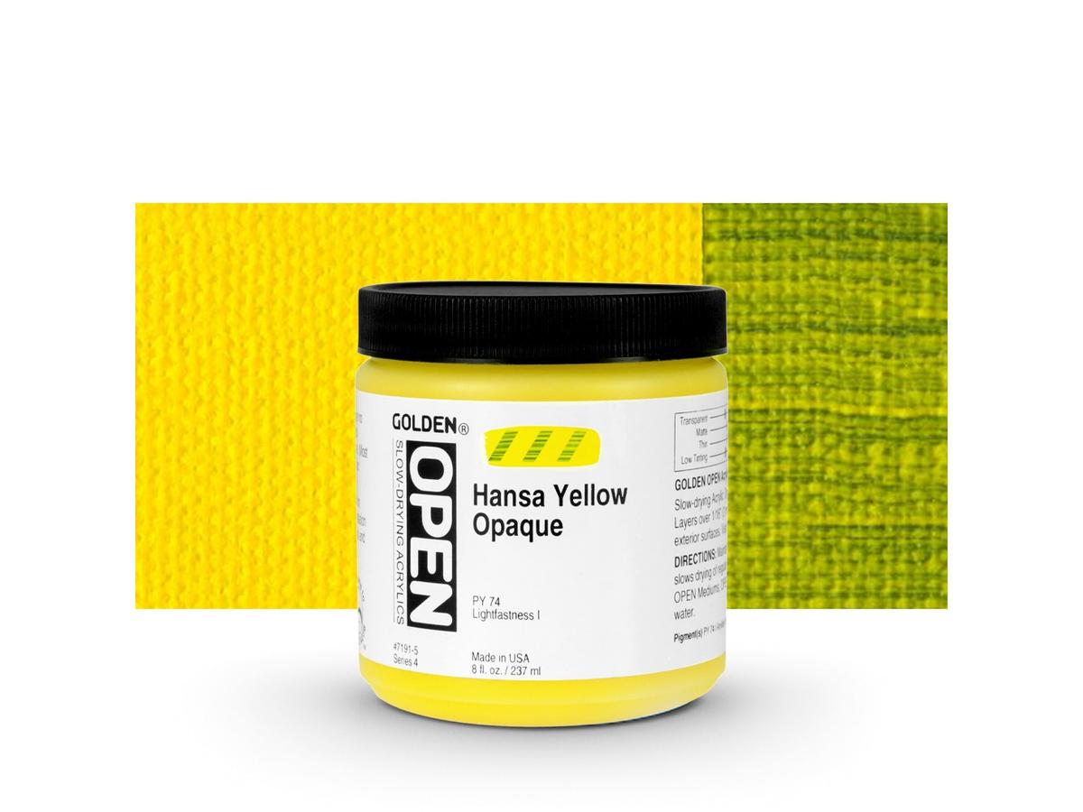GOLDEN OPEN ACRYLIC 237ML 7191 S4 OPEN HANSA YELLOW OPAQUE 1