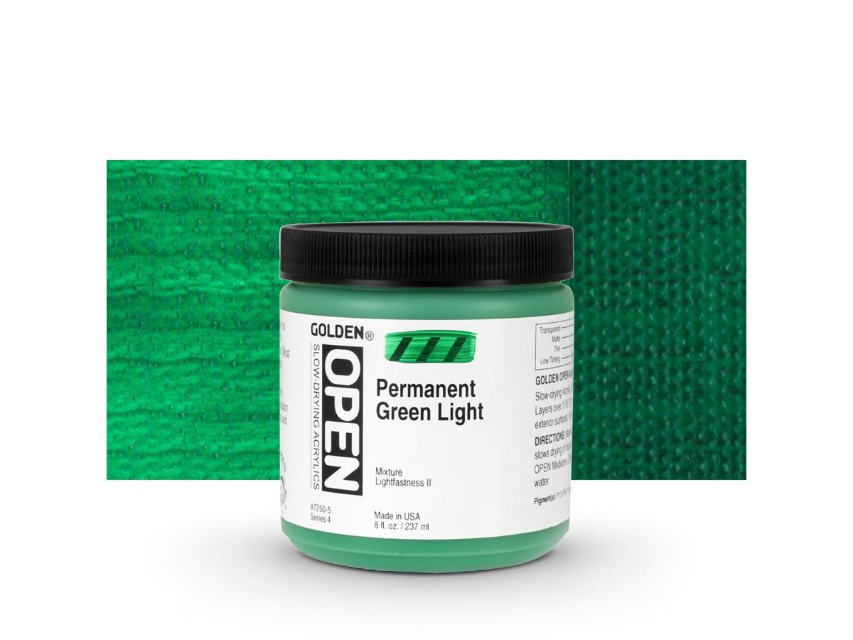 GOLDEN OPEN ACRYLIC 237ML 7250 S4 OPEN PERMANENT GREEN LIGHT 1