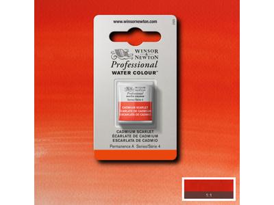 WINSOR & NEWTON AQUARELLFARBE 1/2 NÄPF 106 KADIUMSCHARLACH 1