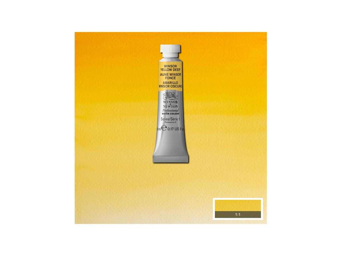 WINSOR & NEWTON AQUARELLFARBE 5ML 731 WINSORGELB DUNKEL 1