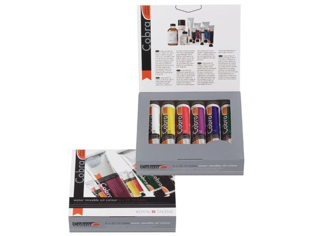 COBRA ARTIST WASSERVERMALBARE ÖLFARBEN SET 6X20ML 1