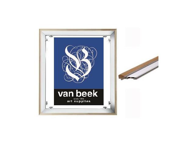 ALUFRAME BASIC LEINEN 60X90CM, 25MM 1