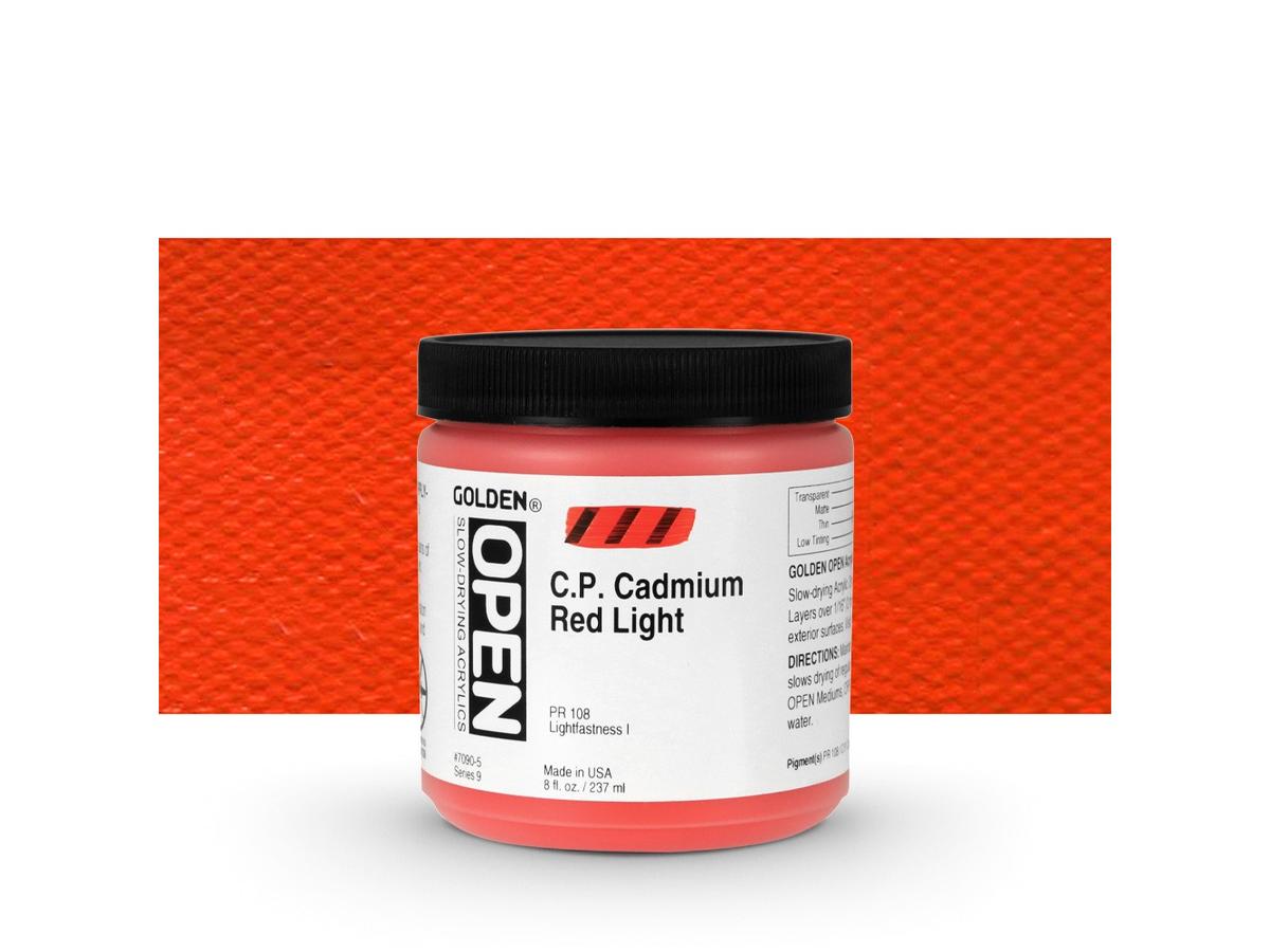 GOLDEN OPEN ACRYLIC 237ML 7090 S9 OPEN C.P.CADMIUM RED LIGHT 1
