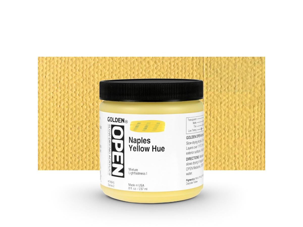 GOLDEN OPEN ACRYLIC 237ML 7459 S2 OPEN NAPLES YELLOW HUE 1