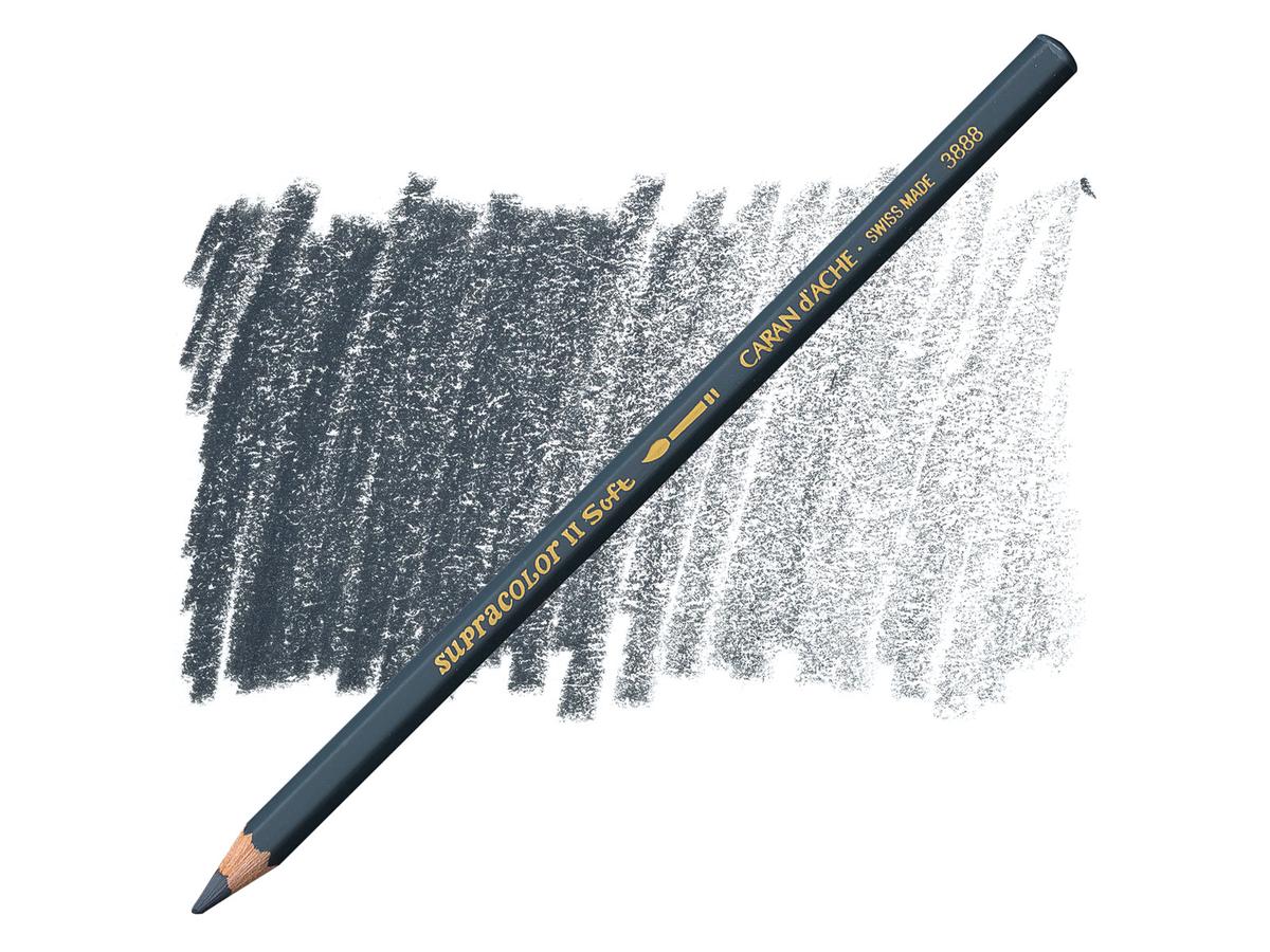 CARAN D'ACHE SUPRACOLOR 008 AQUARELLSTIFT GRAUSCHWARZ 1