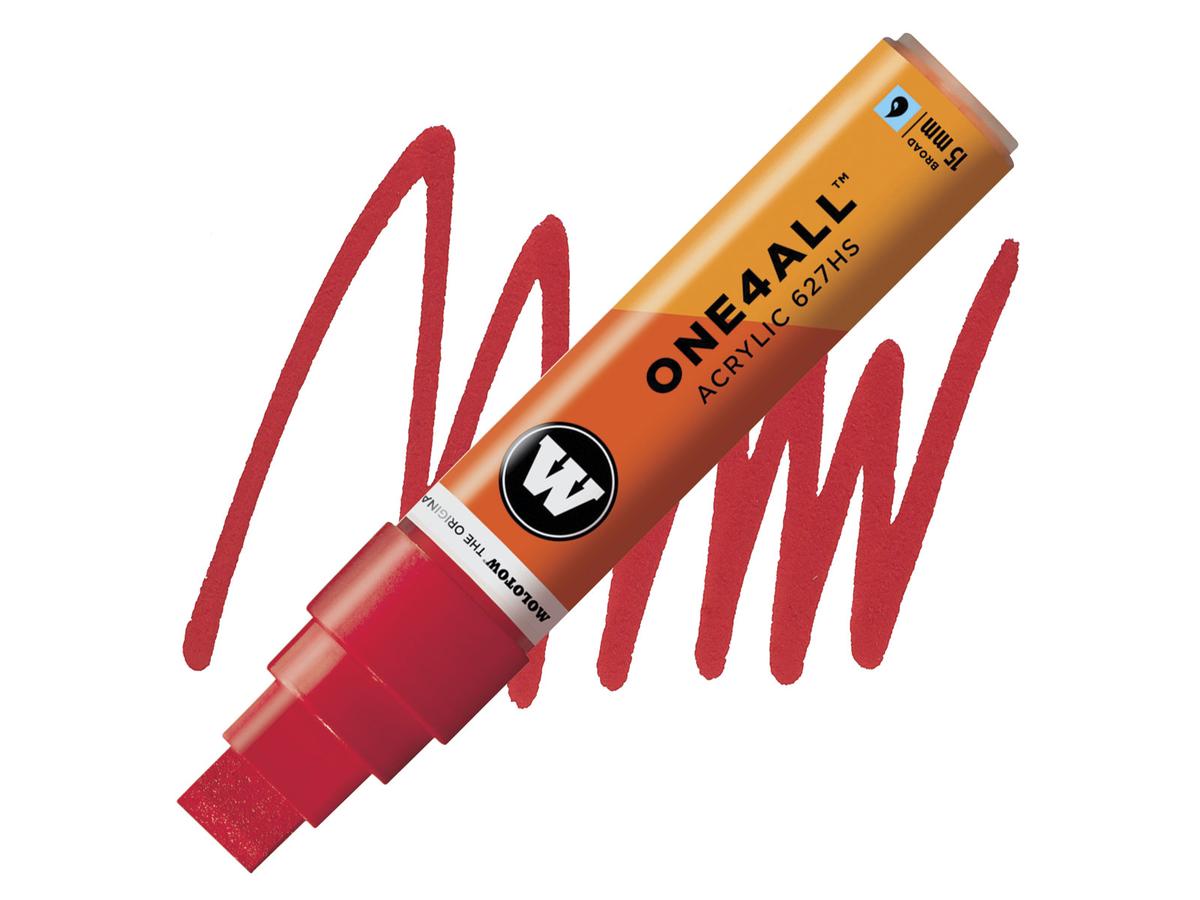 MOLOTOW ONE4ALL MARKER 627HS 013 15MM TRAFFIC RED 1