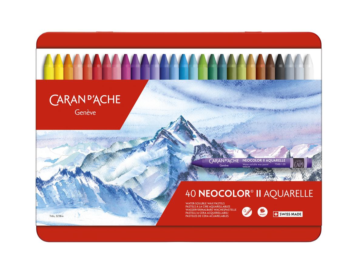 CARAN D'ACHE NEOCOLOR II WASSERVERMALBARE WACHPASTELL 40-ER 1