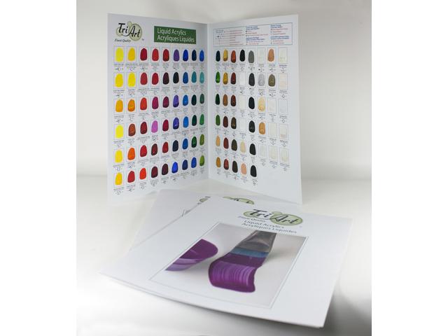 TRI-ART LIQUID HANDGESCHILDERDE KLEURKAART 1