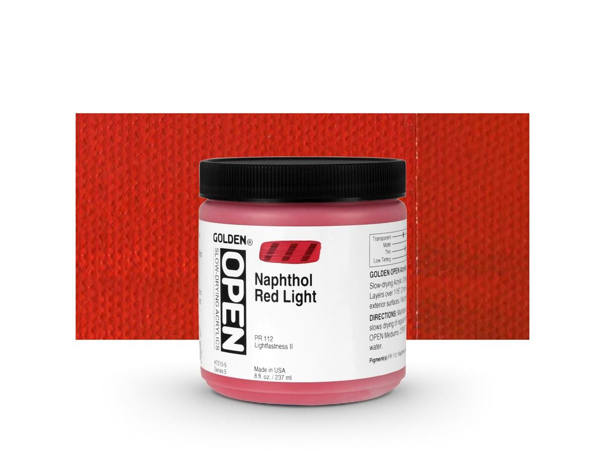 GOLDEN OPEN ACRYLIC 237ML 7210 S5 OPEN NAPHTOL RED LIGHT 1