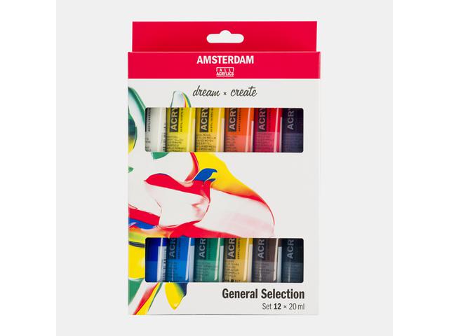 TALENS AMSTERDAM ACRYLFARBESET 12 X 20ML 1