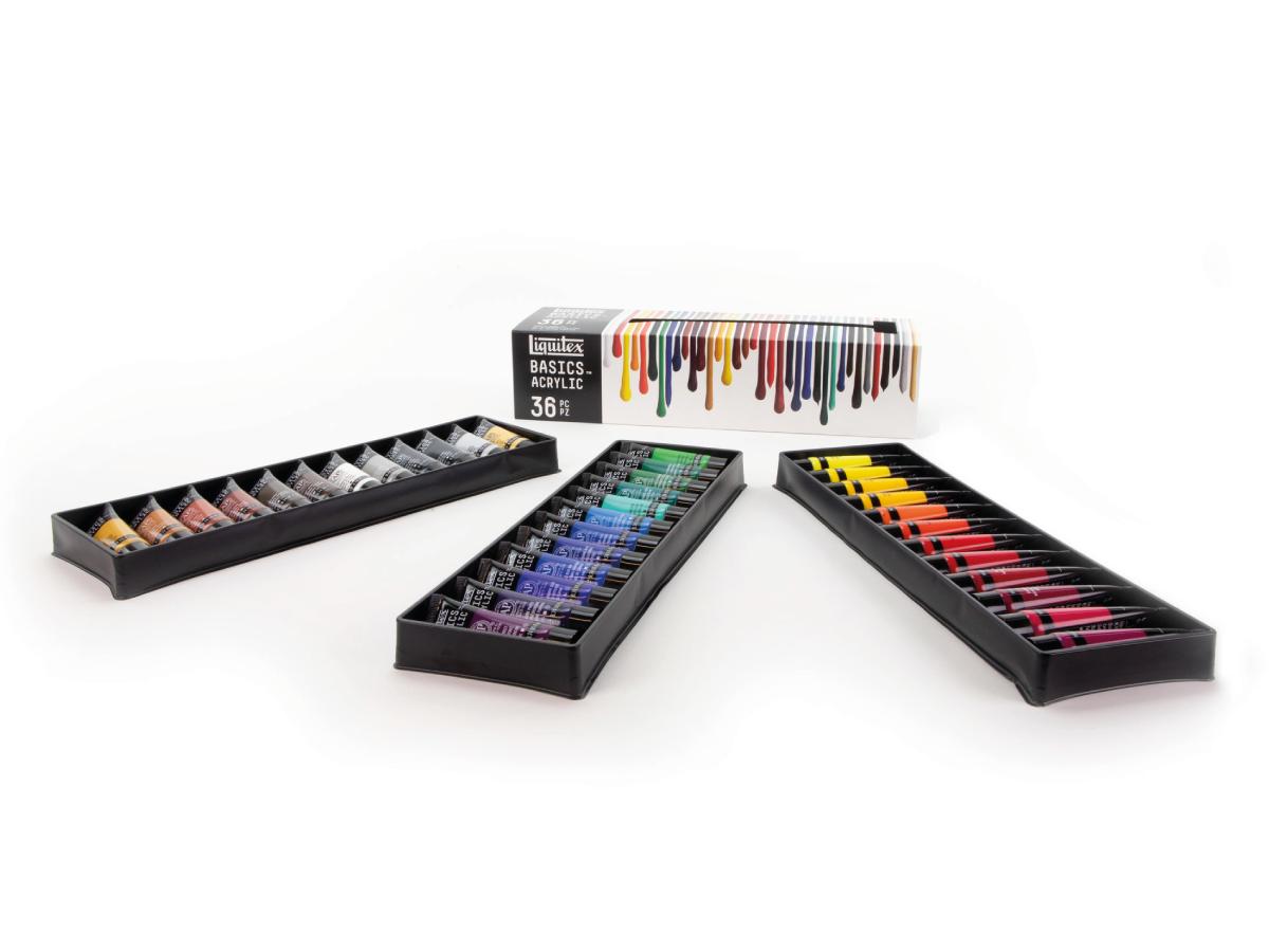 LIQUITEX BASICS ACRYLFARBEN SET 36X22ML 1