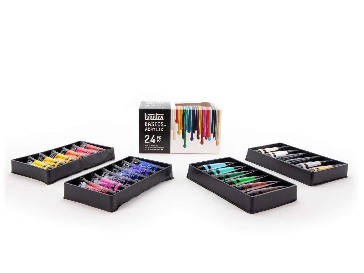 LIQUITEX BASICS ACRYLFARBEN SET 24X22ML 1