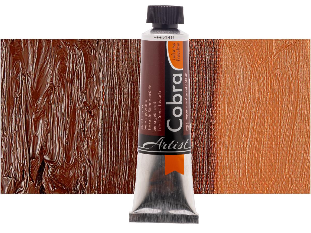 COBRA ARTIST WASSERVERMALBARE ÖLFARBE 40ML 411 SIENA GEBRANNT 1