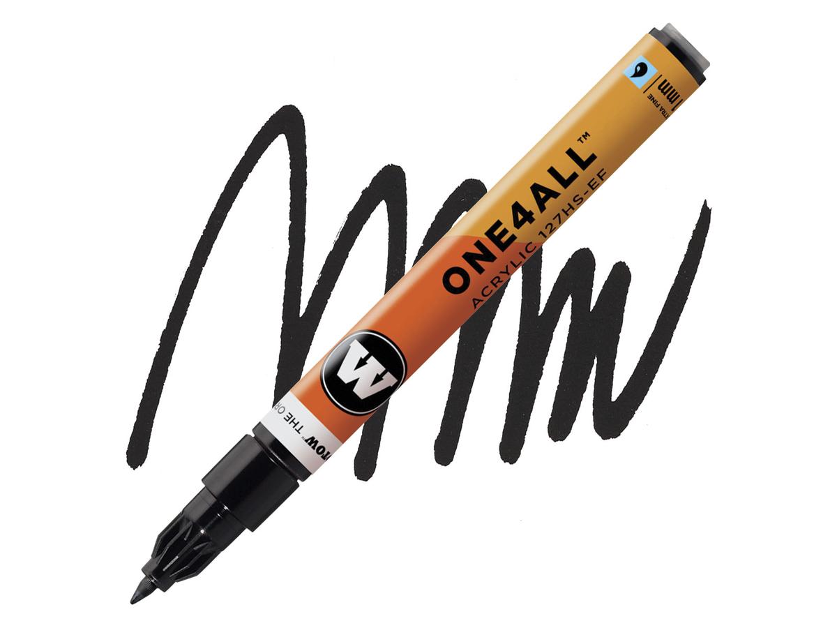 MOLOTOW ONE4ALL MARKER 127HS 180 1MM SIGNAL BLACK 1
