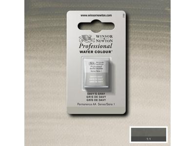 WINSOR & NEWTON AQUARELLFARBE 1/2 NÄPF S1 217 DAVEYSGRAU 1