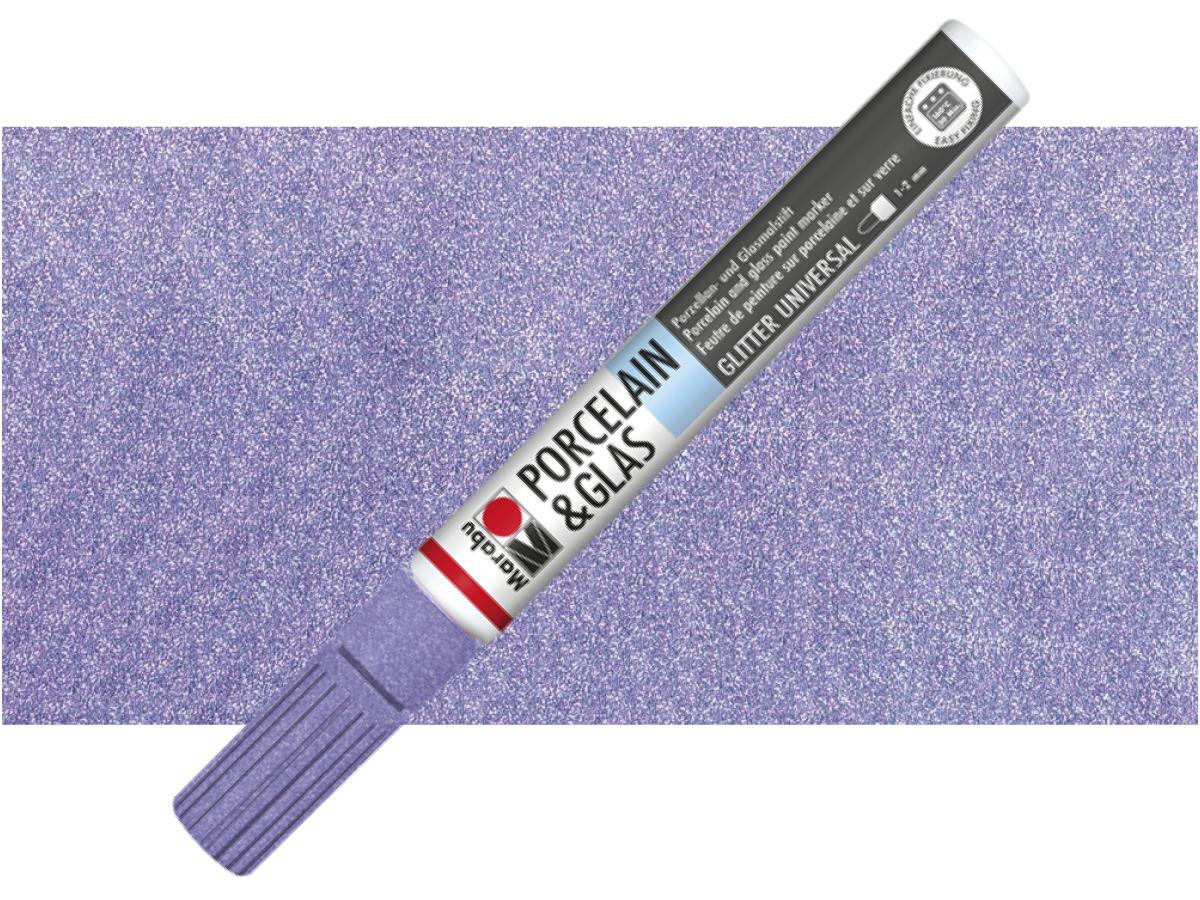 MARABU PORZELLAN + GLAS PAINTER 1-2MM 507 GLITTER-LAVENDEL 1