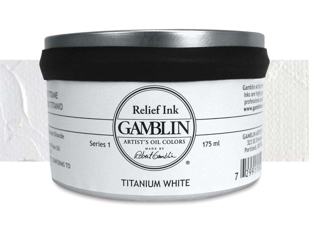 GAMBLIN RELIEF INK 175ML S1 R2810 TITANIUM WHITE 1