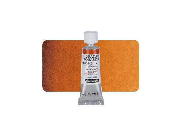SCHMINCKE HORADAM AQUARELL TUBE 5ML S2 654 GOLDBRAUN 1