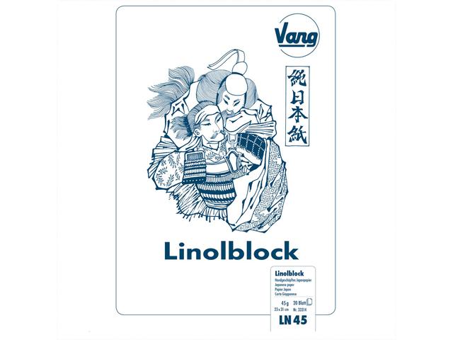 VANG LINOLBLOCK 23X31CM, 20 BLATT, 45G JAPANPAPIER 1