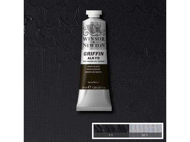 WINSOR & NEWTON GRIFFIN ALKYD 37ML S1 331 IVORY BLACK 1