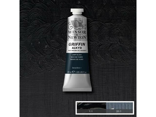 WINSOR & NEWTON GRIFFIN ALKYD 37ML S1 337 LAMP BLACK 1