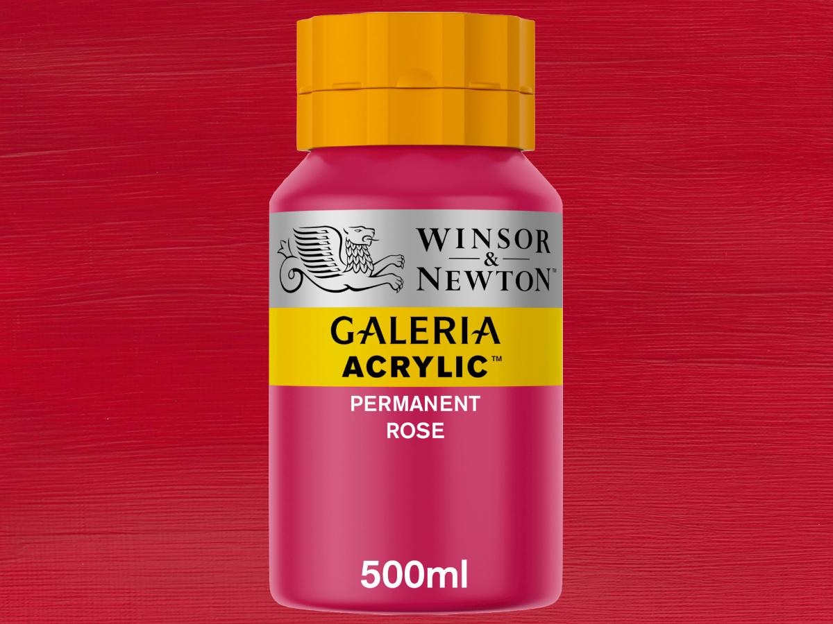 WINSOR & NEWTON GALERIA 500ML 502 PERMANENT ROSA 1