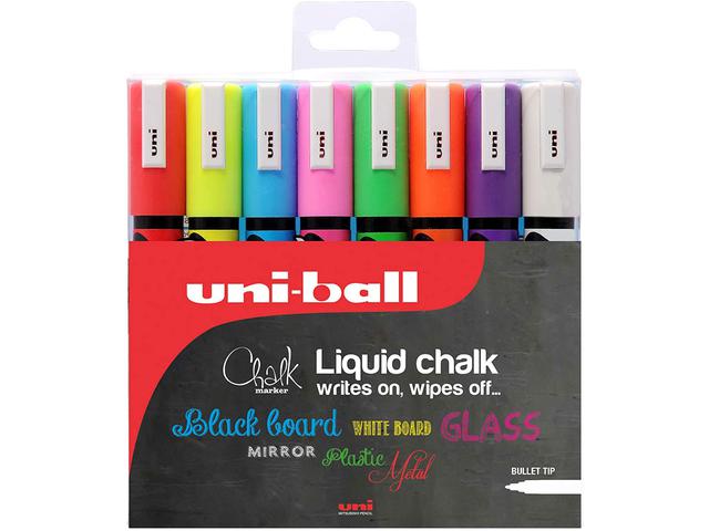 UNI KREIDEMARKER PWE-5M 8-STÜCK RUNDSPITZE 1,8-2,5MM 1