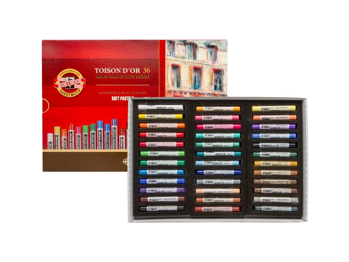 KOH-I-NOOR TOISON D'OR SOFTPASTELLE RUND 36X 1