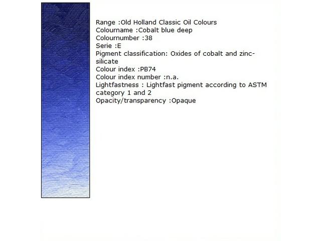 OLD HOLLAND ÖLFARBE E038 40ML COBALT BLUE DEEP 1