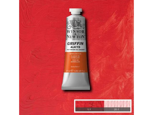 WINSOR & NEWTON GRIFFIN ALKYD 37ML S1 680 VERMILION HUE 1