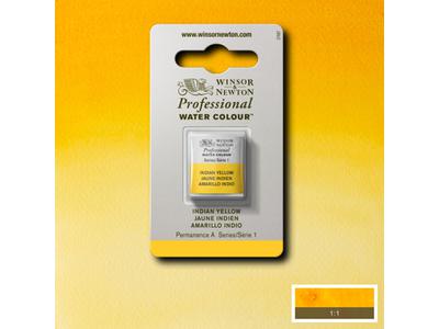 WINSOR & NEWTON AQUARELLFARBE 1/2 NÄPF S1 319 INDISCHGELB 1