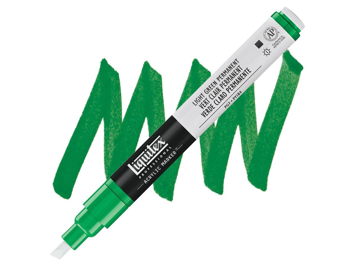 LIQUITEX ACRYL MARKER 0312 2MM LIGHT GREEN PERMANENT 1