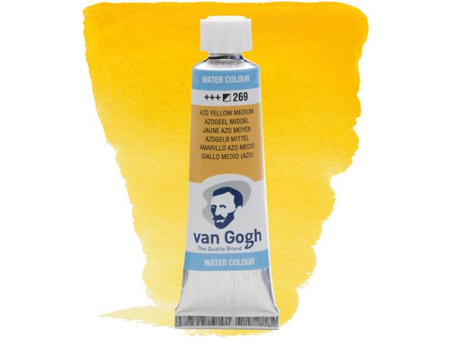 VAN GOGH 10ML AQUARELLFARBE 269 AZOGELB MITTELL 1