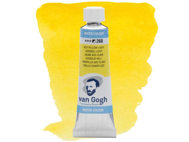 VAN GOGH 10ML AQUARELLFARBE 268 AZOGELB HELL 1