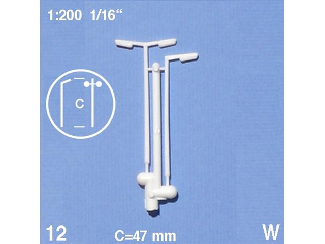 1:200 STRASSENLATERNEN 47MM HOCH (12 STÜCK) 1
