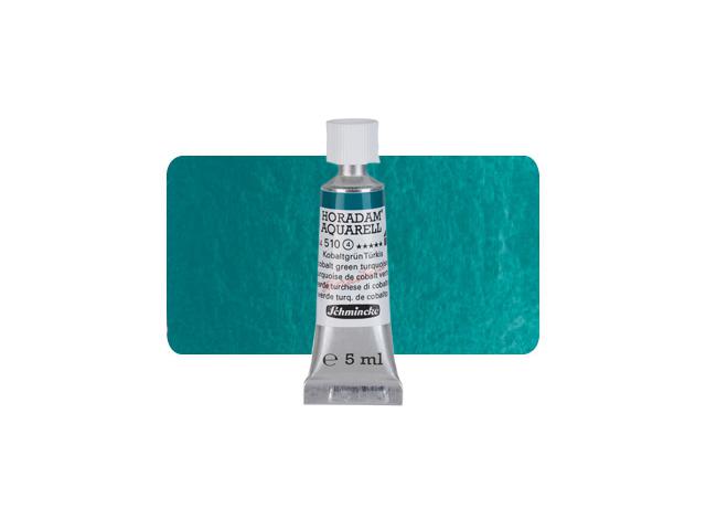 SCHMINCKE HORADAM AQUARELL TUBE 5ML S4 510 KOBALTGRÜN TURKIS 1
