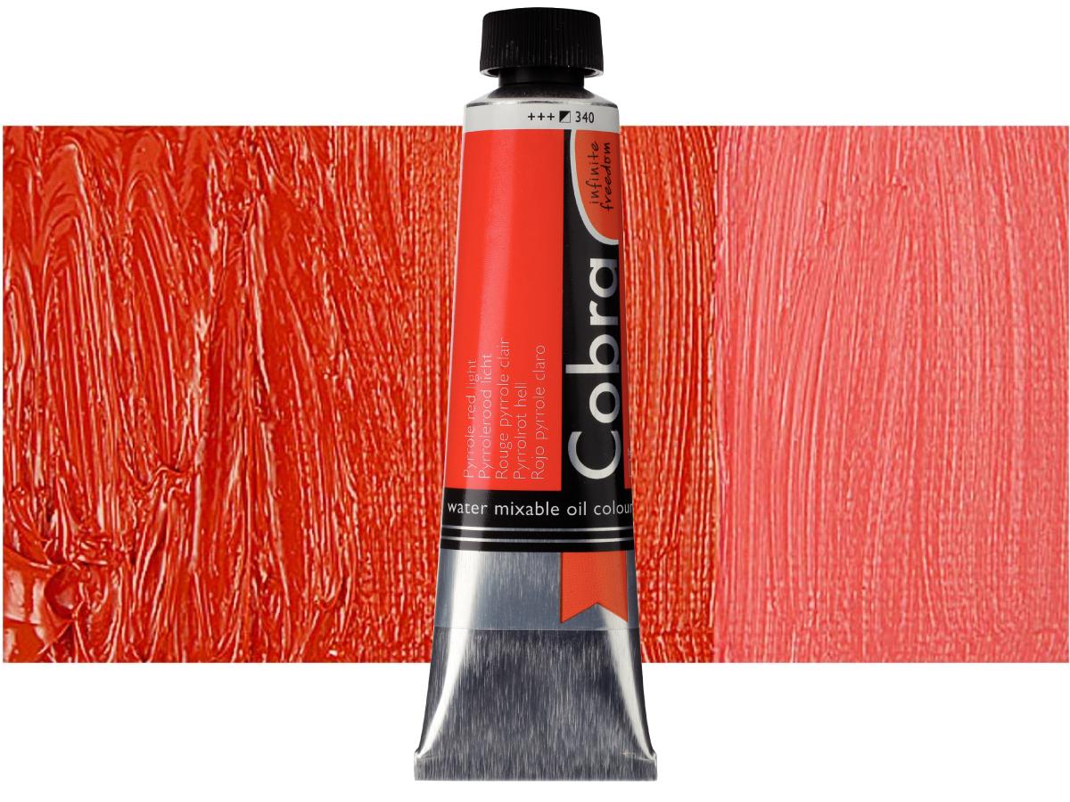 COBRA ARTIST WASSERVERMALBARE ÖLFARBE 40ML 340 PYRROLROT HELL 1
