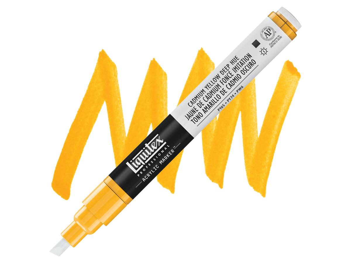 LIQUITEX ACRYL MARKER 0163 2MM CADMIUM YELLOW DEEP HUE 1