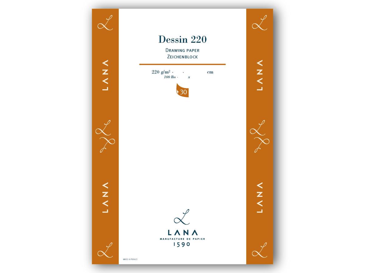 HAHNEMÜHLE LANA DESSIN 220 BLOCK ZEICHENPAPIER A3 220GR 1