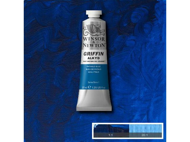 WINSOR & NEWTON GRIFFIN ALKYD 37ML S1 514 PHTHALO BLUE (RED SHADE) 1