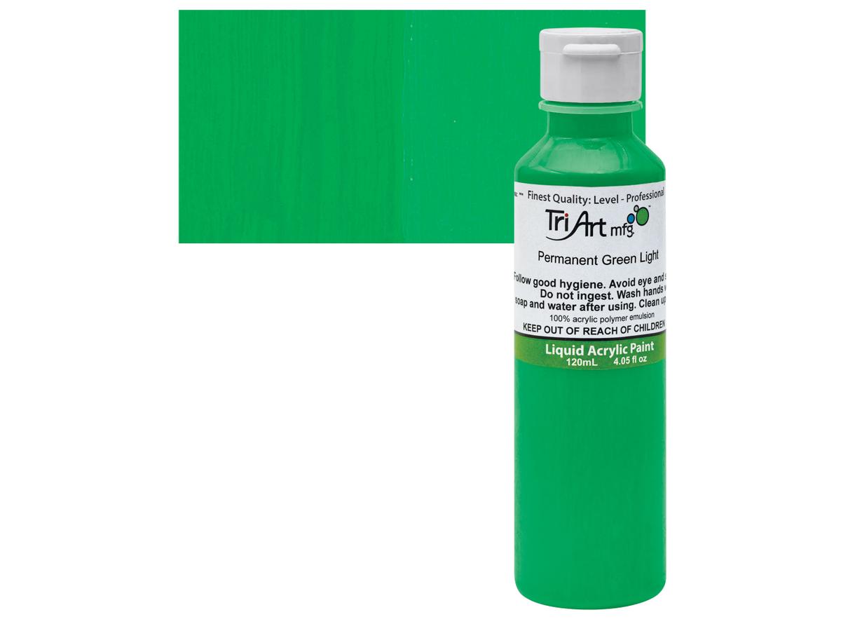 TRI-ART LIQUID 120ML 406 S4 PERMANENT GREEN LIGHT 1