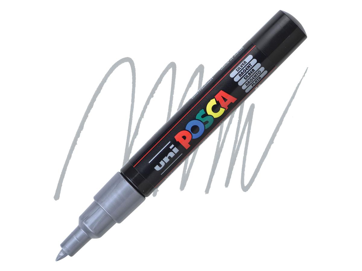 UNI POSCA PC1CAR SILBER EXTRA FEIN 1