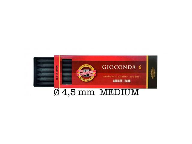 KOH-I-NOOR GIOCONDA HOUTSKOOL 8673 Ø 5-6MM MEDIUM 6-DELIG 1