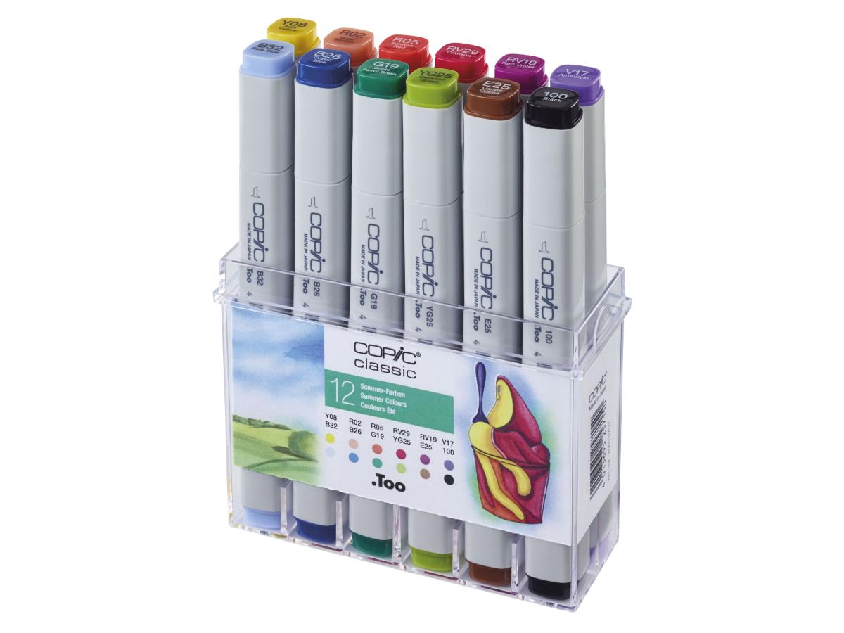 COPIC CLASSIC MARKER SET SUMMER COLOURS 12X 1