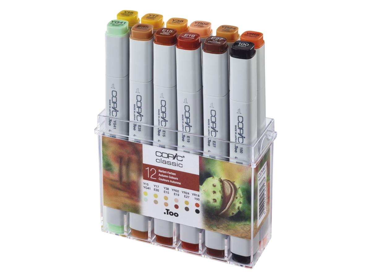 COPIC CLASSIC MARKERSET AUTUMN COLOURS 12X 1