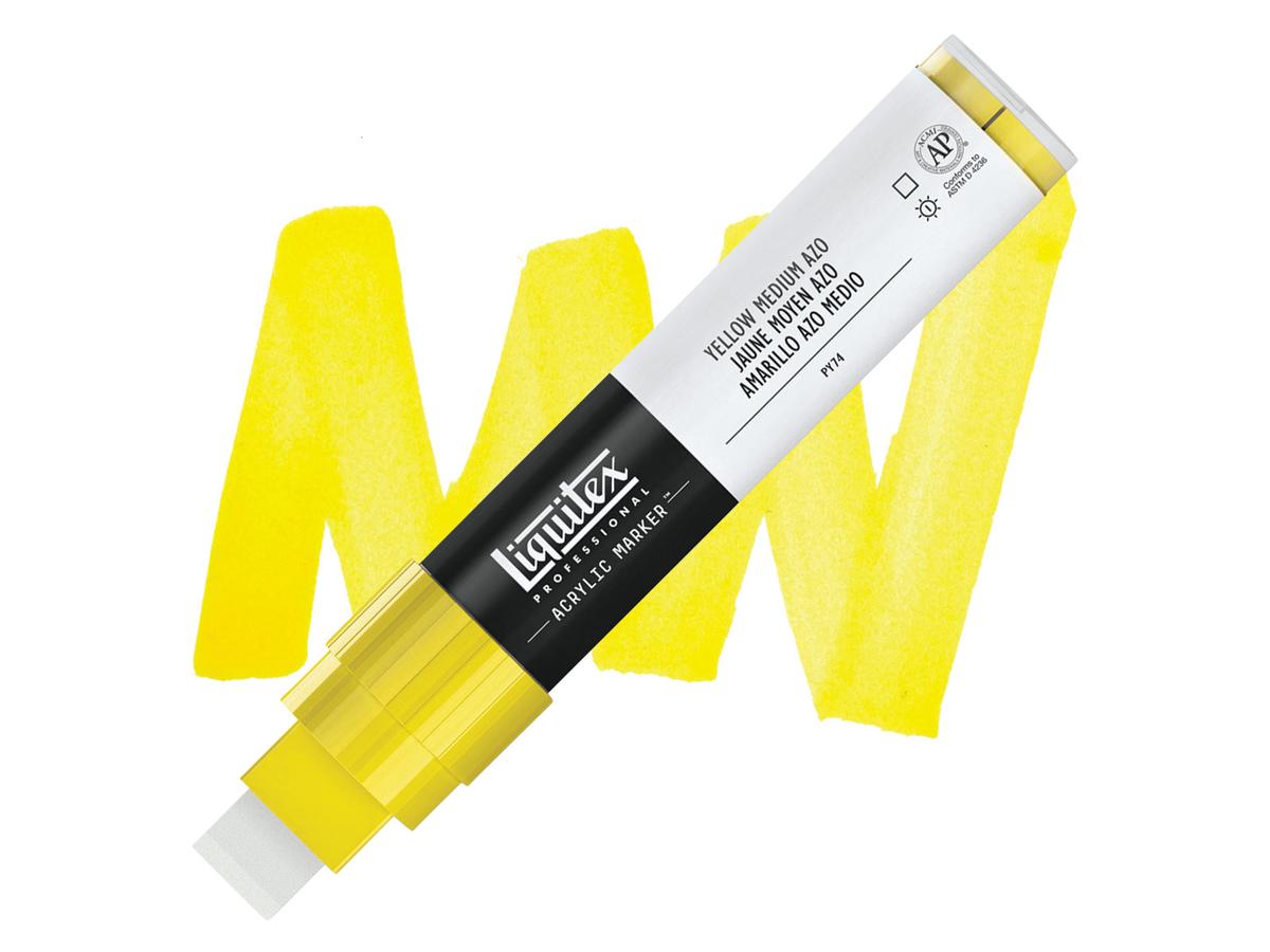 LIQUITEX ACRYL MARKER 0412 15MM YELLOW MEDIUM AZO 1