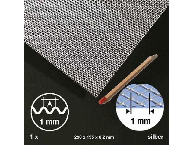 METALLNETZ ALUMINIUM 19,5X29,5CM 1,0MM 16.42410.1 1
