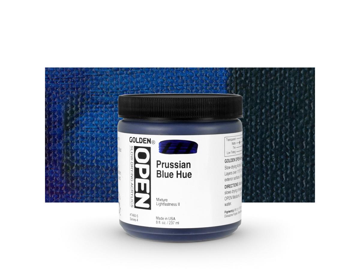 GOLDEN OPEN ACRYLIC 237ML 7460 S4 OPEN PRUSSIAN BLUE HUE 1