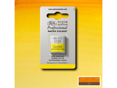 WINSOR & NEWTON AQUARELLFARBE 1/2 NÄPF S1 267 GAMBOGE NEW 1