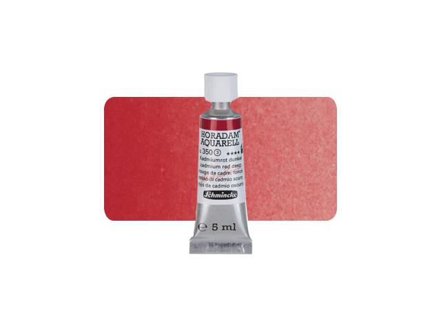 SCHMINCKE HORADAM AQUARELL TUBE 5ML S3 350 KADMIUMROT DUNKEL 1